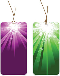 christmas tags vector