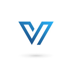 Letter v mosaic logo icon design template elements