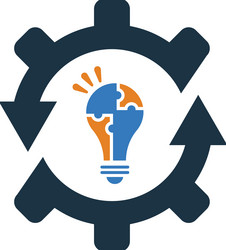 refresh idea icon simple editable graphics vector image