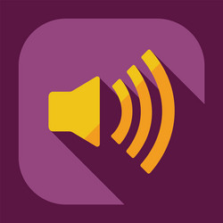 flat modern design with shadow icon player vector image