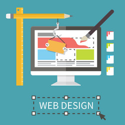 Web Development & Application Concepts vector image