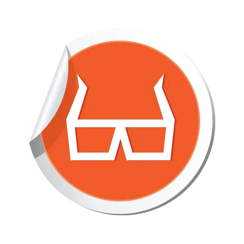 Cinema Sticker - Film Icon Royalty Free Vector Image Cinema Sticker - Film Icon vector image on VectorStock