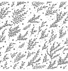 Hand drawn flowers seamless pattern Royalty Free Vector