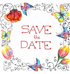 Watercolor seamless floral Royalty Free Vector Image