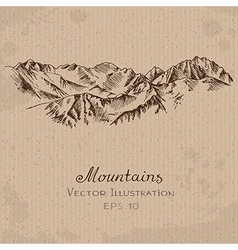 Mountain peak Royalty Free Vector Image - VectorStock