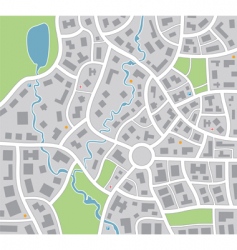 City map Royalty Free Vector Image - VectorStock