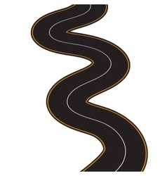 Winding road Royalty Free Vector Image - VectorStock