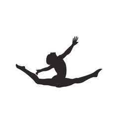 gymnastics silhouette vector image