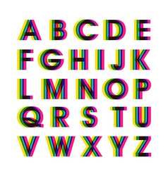 sweet vintage colors school alphabet royalty free vector