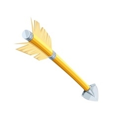 Bow with arrow Royalty Free Vector Image - VectorStock