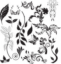 Nature elements Royalty Free Vector Image - VectorStock