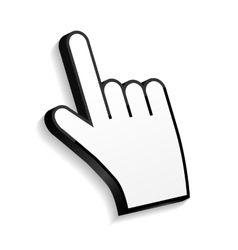 Mouse hand cursor Royalty Free Vector Image - VectorStock