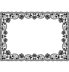 Free Free 308 Silhouette Cameo Silhouette Flower Border Svg SVG PNG EPS DXF File