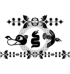 vikings boat stencil royalty free vector image