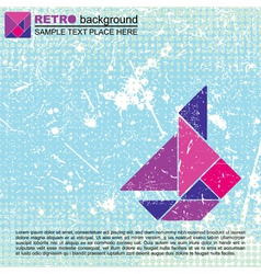 Tangram ship Royalty Free Vector Image - VectorStock