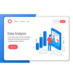 Big data analytics concept Royalty Free Vector Image