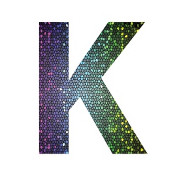 Download Floral letter k ornament font Royalty Free Vector Image