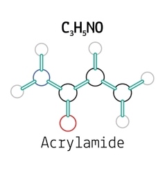 C3H5NO Acrylamide Molecule Royalty Free Vector Image C3H5NO Acrylamide Molecule Royalty Free Vector Image
