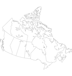 Vector map Winnipeg Steinbach Canada