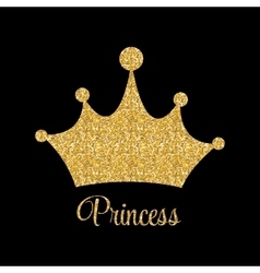 Princess crown frame Royalty Free Vector Image - VectorStock