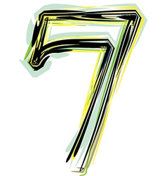 Number & 7 Vector Images (over 1,770) - VectorStock