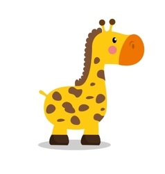 Download Cute baby giraffe cartoon Royalty Free Vector Image