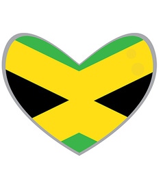 Download Jamaica heart shape flag Royalty Free Vector Image