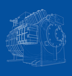 Air conditioning compressor Royalty Free Vector Image