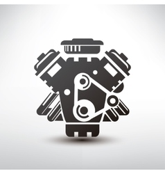 Download Cartoon turbo engine Royalty Free Vector Image