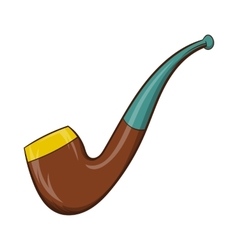 Sherlock Holmes lettering in tobacco pipe Vector Image