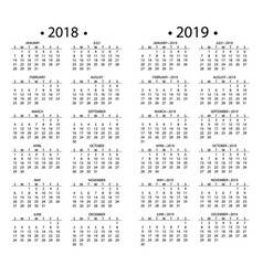 simple calendar 2018