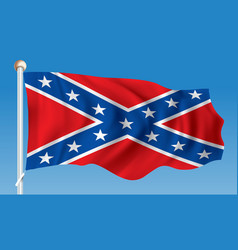 Download American confederate flag Royalty Free Vector Image