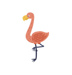 cartoon flamingo with feathers on their head clip art cartoon flamingo with feathers on their head clip art