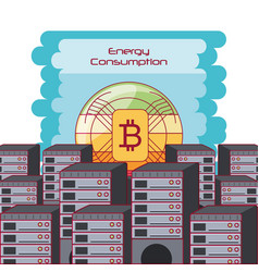 Energy consumption design Royalty Free Vector Image