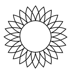 Free Free 84 Outline Simple Sunflower Clipart SVG PNG EPS DXF File