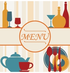 Menu cover background Royalty Free Vector Image