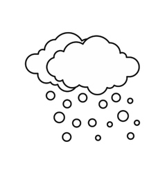 Download Snowflake icon outline style Royalty Free Vector Image