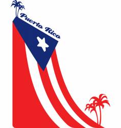 Download Puerto rican flag heart-shaped ribbon Royalty Free Vector