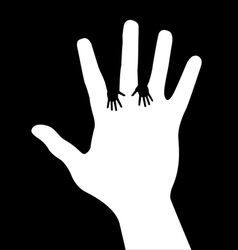 Helping hands Royalty Free Vector Image - VectorStock
