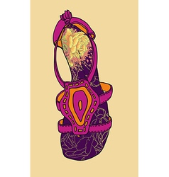 Sandals sketch Royalty Free Vector Image - VectorStock