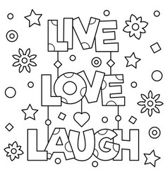 Choose kindness coloring page Royalty Free Vector Image