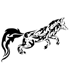 Download Fox mandala icon Royalty Free Vector Image - VectorStock