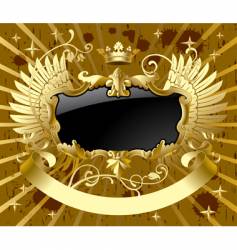 Gold wing star america logo Royalty Free Vector Image - VectorStock