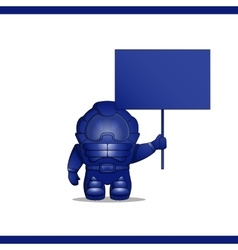 Cartoon Astronaut Standing Pointing Royalty Free Vector