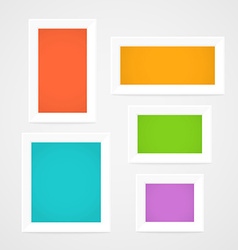 Color house address boards template Royalty Free Vector