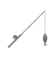 Download Fishing rod Royalty Free Vector Image - VectorStock