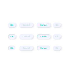 Option buttons ui elements kit Royalty Free Vector Image