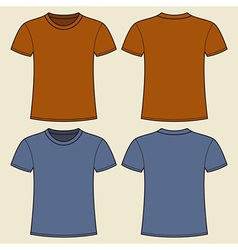 Download Blank t-shirt template Front and back Royalty Free Vector