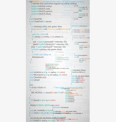 Objective c programming language with script code Vector Image