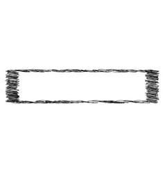 Square rectangle scribbling sketchy sketch doodle Vector Image